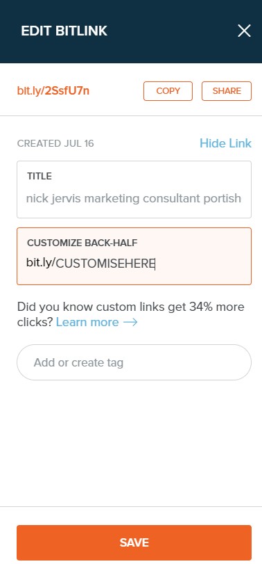How To Create A Bitly Shortened Link