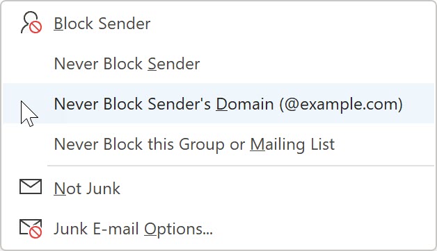 Stop Emails From Going Into Junk Outlook Folder